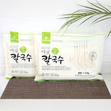 마포생칼국수1.4kg  7인분(소분형 7묶음)