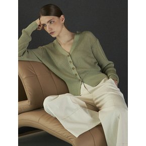 V-NECK SUMMER CARDIGAN_GREEN
