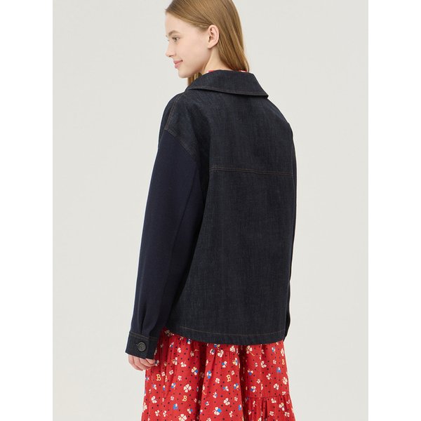 패치 자수 데님 점퍼_BAJP03511NY