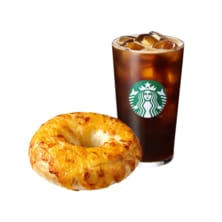  간편한 한끼 세트(ICE) 카페 아메리카노 T+리얼 치즈 베이글