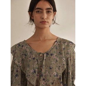 Flower See Through Blouse