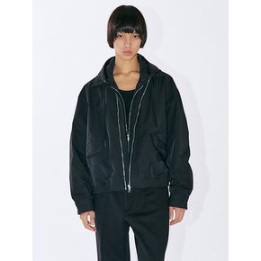 Detachable Hood Collar MA-1 Jumper - Black