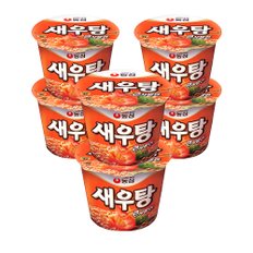  농심 새우탕컵(대) 115g x6개 / 컵라면 큰사발면