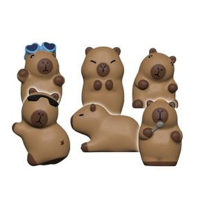 삑삑 소리나는 카피바라 말랑 스퀴시 랜덤 키링 1PCS 키홀더 가방걸이 꾸미기 .._P399933777