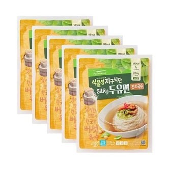 텐바이텐 풀무원 Silky 두유면 잔치국수 374.4g x 5  국수면 소면 국수