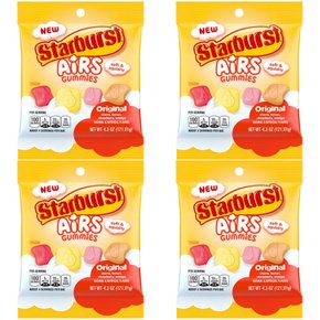 스타버스트 에어즈 오리지널 구미 젤리 Starburst Airs Original Gummy 121.91g 4개