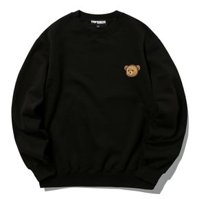 SMALL BEAR LOGO 크루넥 - 블랙