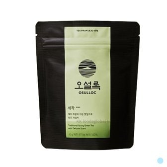  오설록 유기농 세작 제주 녹차 잎차 티 음료 40g X 1