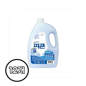 피죤 섬유유연제 블루비앙카 3100ml X 12개 수건 의류냄새제거 고농축 섬유향수