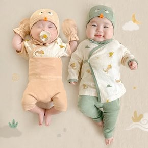 임신 출산 3종세트 뱀띠아기 배냇저고리+모자+레깅스