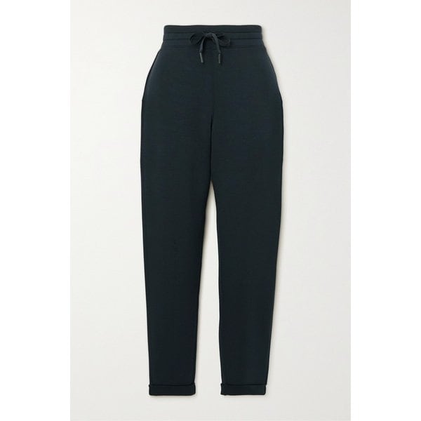 에어에센셜 크롭 스트레치 저지 테이퍼드 스웨트팬츠 블랙 1647597316327280