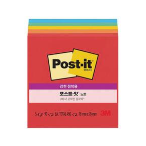 /호사문구 [3M] 포스트잇 654-5 플레이풀프라이머리즈 450매