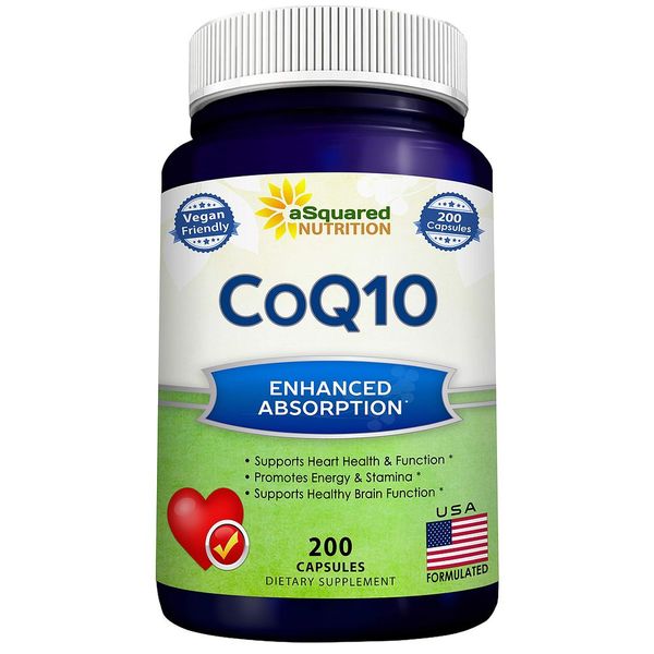 aSquared 어스퀘어드 뉴트리션 코큐텐 CoQ10 200캡슐