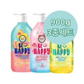 해피바스 바디워시 900g 유자/체리/자몽 합3개