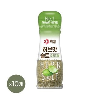 CJ제일제당 백설 천일염 허브맛솔트 순한맛 50g x10개