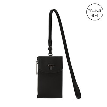 TUMI [TUMI KOREA] 벨덴 카드 케이스 랜야드 블랙/건메탈_0197124DGM