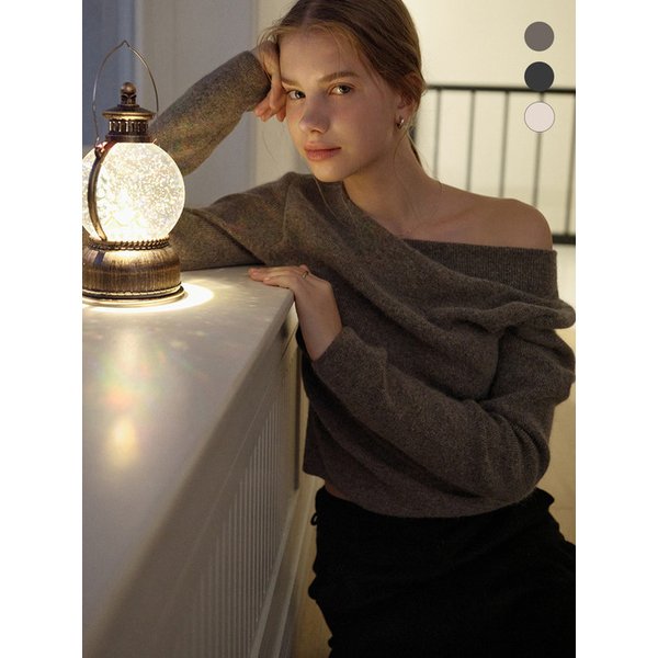 comos 1644 fox drape knit (3color)