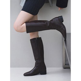 엘칸토 인텐스 여성 스퀘어 슬림 롱부츠 3.5cm LCWL13I34V