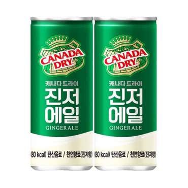  캐나다드라이 진저엘 진저에일 250ml 30캔  코카콜라