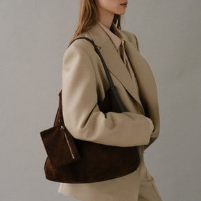 Pulpy hobo bag Suede Chestnut ROHSEOUL