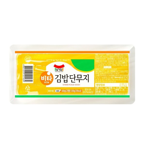 [푸른들마켓][일가집] 김밥단무지 400g