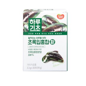 동원천지인 하루기초 초록입홍합 환 / 3.3g*30포