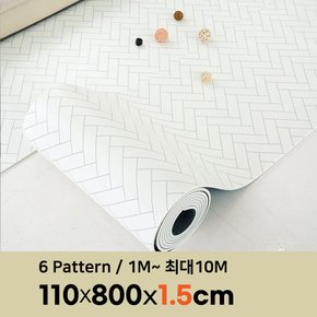 15T PVC 층간소음방지 롤매트 폭 110cm x 8m