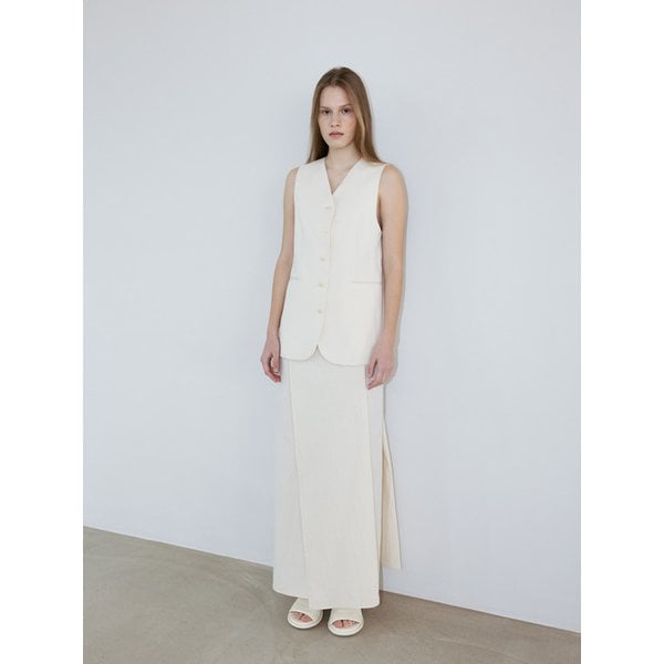 LEBED COTTON VEST (ECRU)