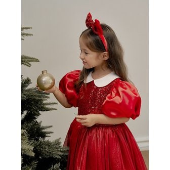 키앙 루비 스펠 시퀸 레드 드레스