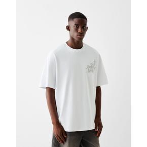 버쉬카 반팔 박시핏 티셔츠 8050/458 WHITE