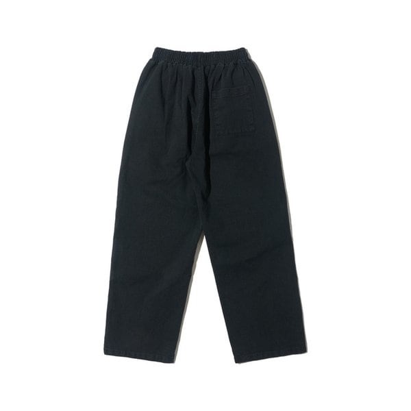 바이오 원턱 와이드 코튼 팬츠 (블랙)