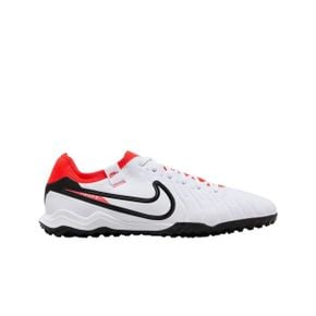 나이키 티엠포 레전드 10 프로 TF 화이트 브라이트 크림슨 Nike Tiempo Legend 10 Pro TF White