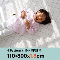 18T PVC 층간소음방지 롤매트 폭 110cm x 8m