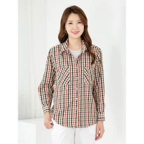 엄마옷 남방 긴팔 체크 MQG127541 마담 미시 중년여성 빅사이즈 할머니옷 50대 6.._P423498340