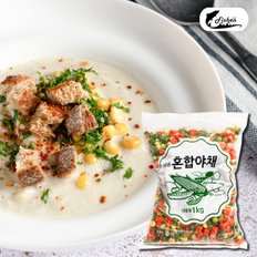 피쉬앤 혼합야채 1kg 냉동 볶음밥재료