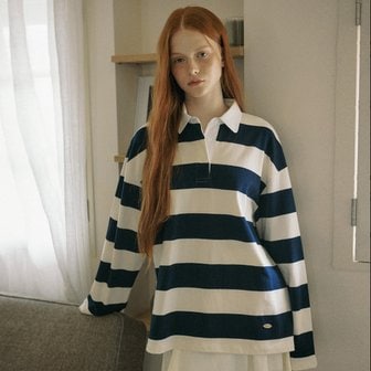 YUPPE LONG STRIPE T-SHIRT_NAVY