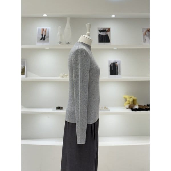 [여주점] 여성 반넥 베이직 긴팔 니트 (L254KSK038)