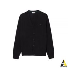 라코스테 V-Neck Wool Cardigan (AH5665-031) (브이넥 울 가디건)