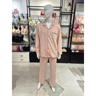 비너스 [시흥점] S 솔브 ) 삼중직 도트나염 남성 파자마 [SEV246MS-IP]