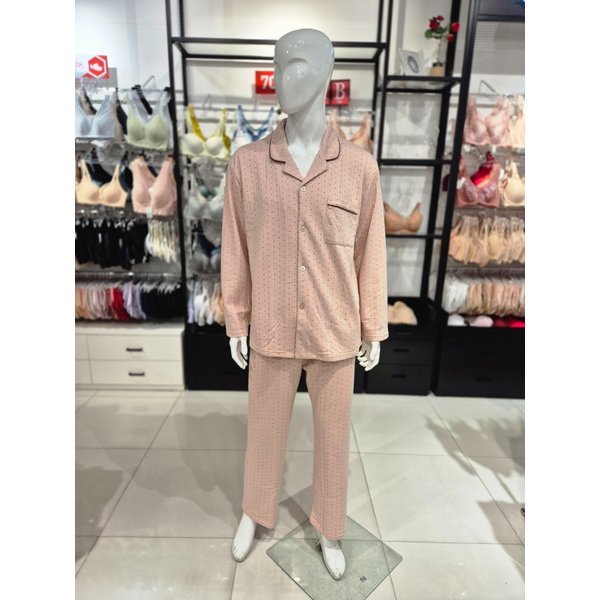 [시흥점] S 솔브 ) 삼중직 도트나염 남성 파자마 [SEV246MS-IP]