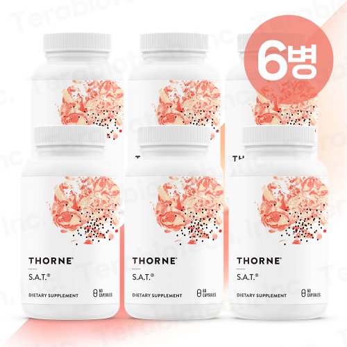 [무료배송] Thorne 쏜리서치 SAT 실리마린 아티초크 커큐민 밀크시슬 60캡슐 6병