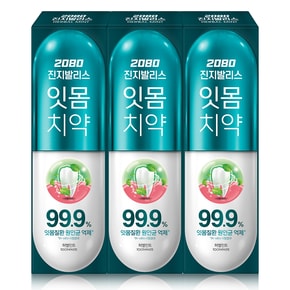 진지발리스 치약 허벌민트 120g*3