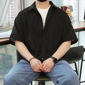WWO 남자 빅사이즈 제르피 린넨 반팔 셔츠