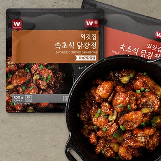 외갓집 속초식 닭강정 마늘간장양념 650g X 2팩 + 매콤달콤양념 650g X 2팩