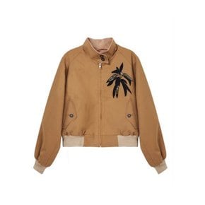 Untitled Seven Cropped Bomber - Camel