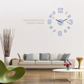 인테리어시계 DIY 벽시계 모던 파스텔블루