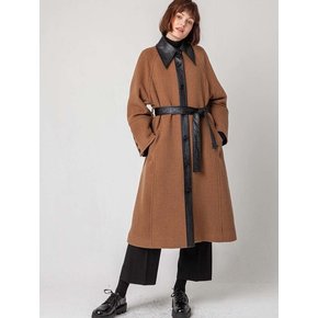 Stand callor  angora coat(premium line)_BROWN