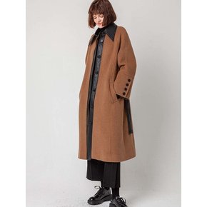 Stand callor  angora coat(premium line)_BROWN