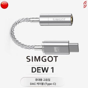 SIMGOT DEW1 심갓 사운드캣 정품 C타입 DAC 꼬다리 젠더