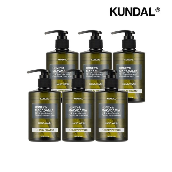 허니 앤 마카다미아 클린 앤 퓨어 핸드워시 베이비파우더 258ml x6개